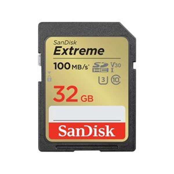 SANDISK EXTREME SDHC SDXVT 32GB V30 U3 C10 UHS-I 1