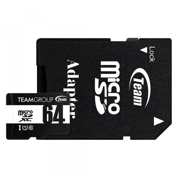 TEAM 64GB mcroSDHC UHS-I/U1 CLASS 10 Memory Card
