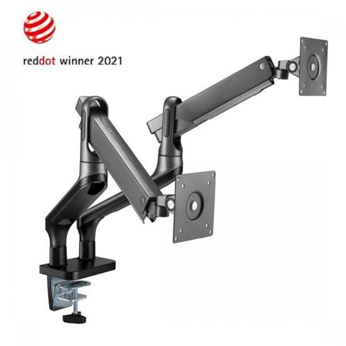 BRATECK 17-32 Premium Aluminium Dual Desk Mount