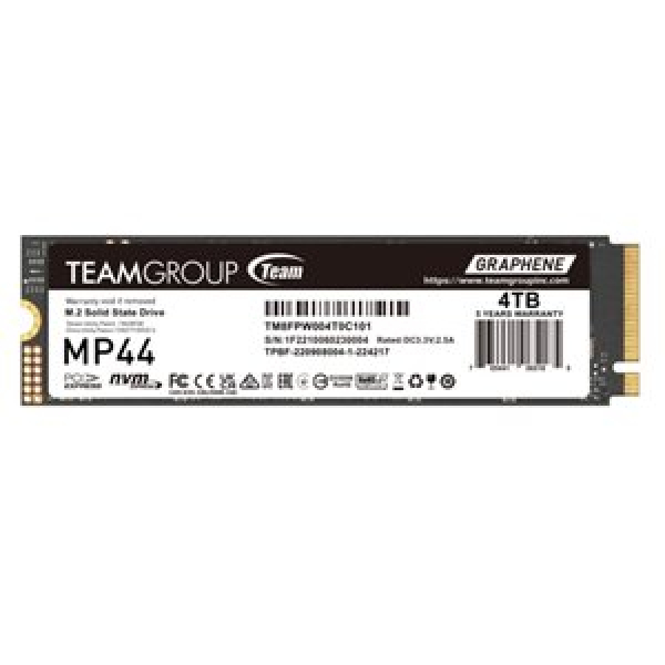 TEAM M.2-2280 PCI-E Gen4x4 MP44 1TB 7,400/6,500MBs