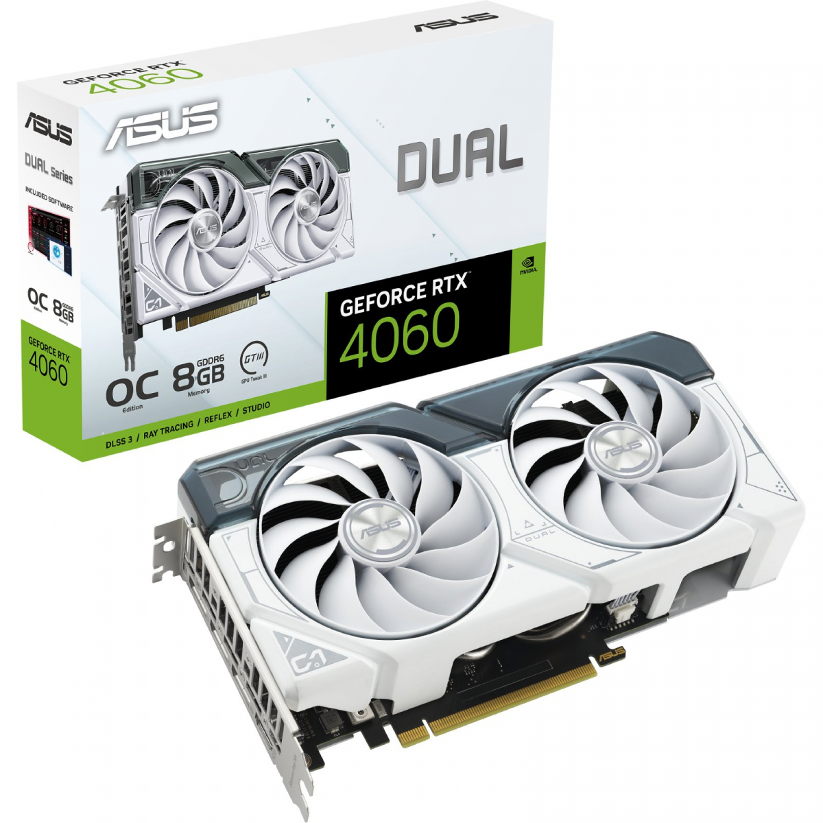 ASUS DUAL-RTX4060-O8G-WHITE GRAPHICS CARD