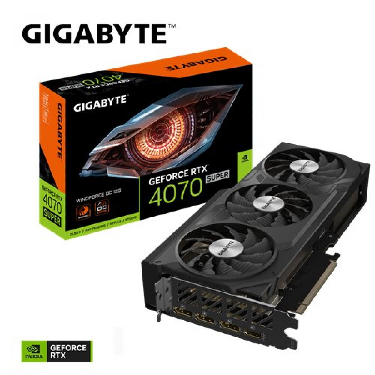 GIGABYTE GV-N407SWF3OC-12GD GRAPHICS CARD